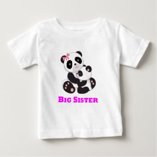 Big Sister Panda Baby T-shirt