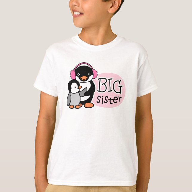Big Sister Penguin T - Shirt (Vorderseite)