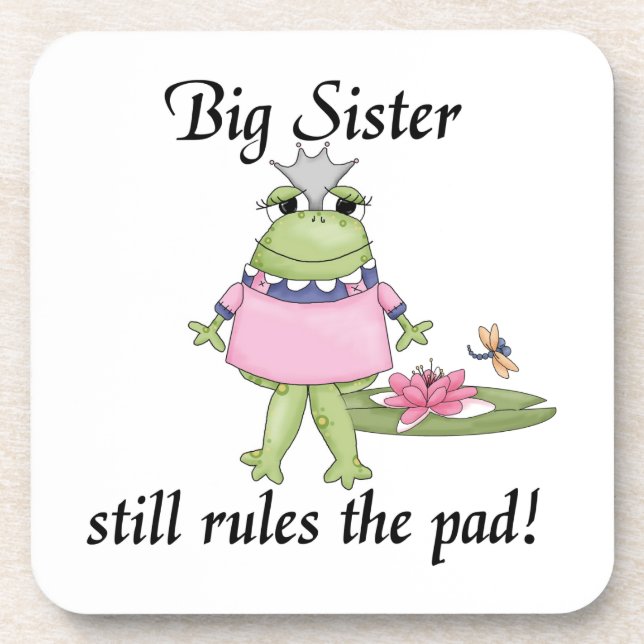 Big Sister regiert die Pad-Geschenke Getränkeuntersetzer (Vorderseite)