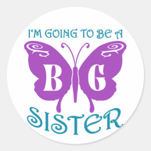 Big Sister Runder Aufkleber