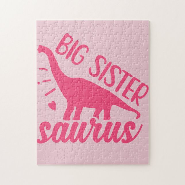Big Sister Saurus in Pink (Vertikal)