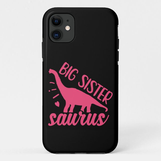 Big Sister Saurus in Pink Case-Mate iPhone Hülle (Rückseite)
