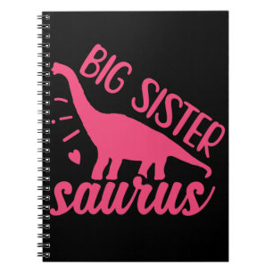 Big Sister Saurus in Pink Notizblock