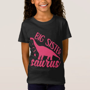 Big Sister Saurus in Pink T-Shirt