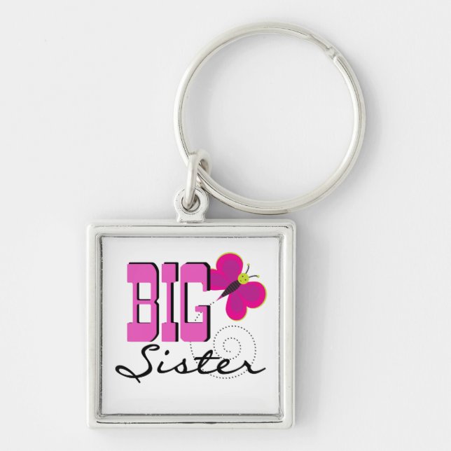 Big Sister - Schmetterlingsgeschenke Schlüsselanhänger (Vorne)