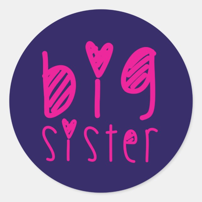 Big Sister Sticker Sheet (Vorderseite)