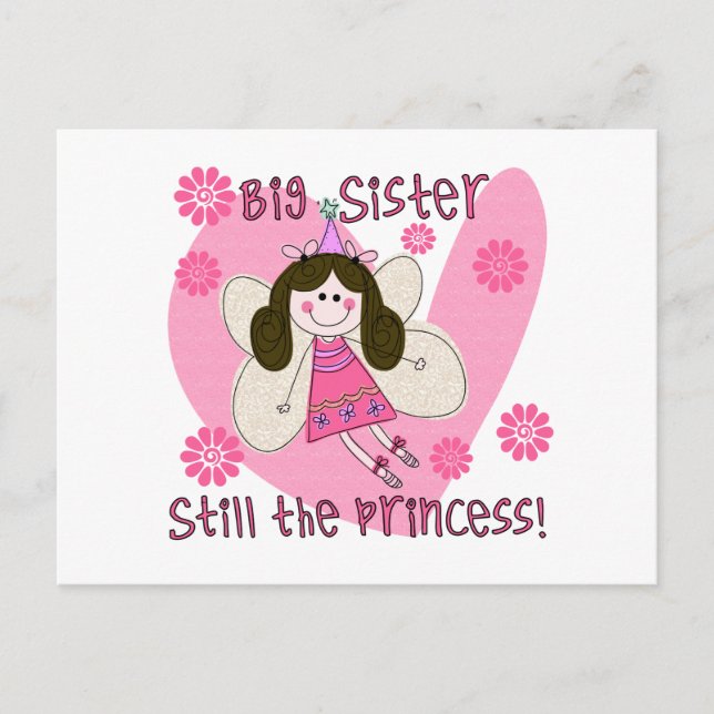 Big Sister Still the Princess Postkarte (Vorderseite)