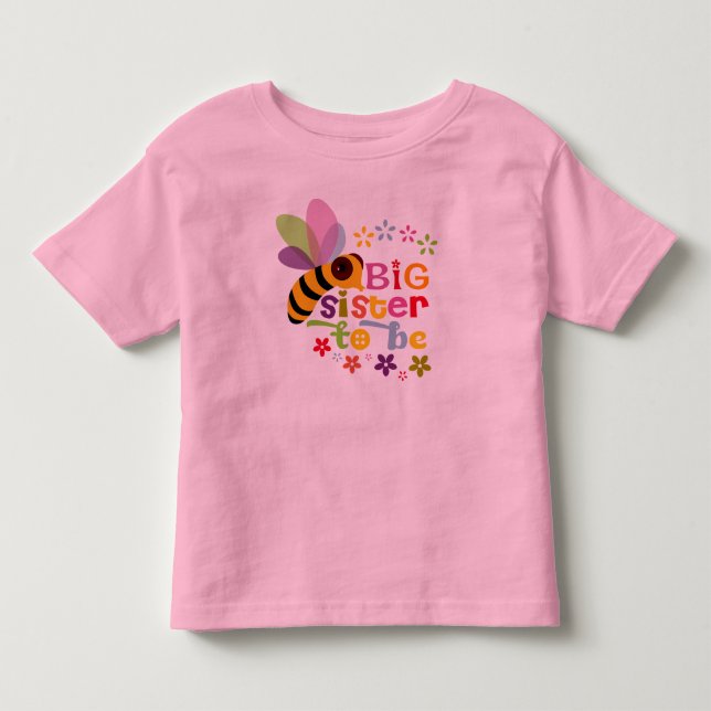 Big Sister to be Kleinkind Bodysuit T-shirt (Vorderseite)