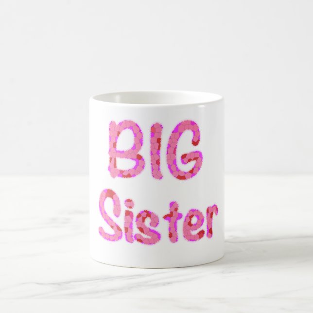 Big Sister Typografie Kaffeetasse (Mittel)