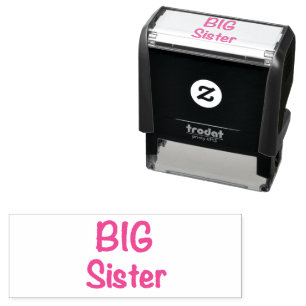 Big Sister Typografie Selbstfärbende Briefmarke Permastempel