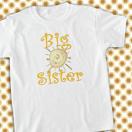 Big Sister Whimsical Sunshine Lächeln T-Shirt