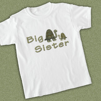 Big Sister Whimsical Turtles T-Shirt