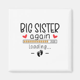 Big Sister Wieder 2026 Baby 3 Schwangerschaft Ankü Magnet