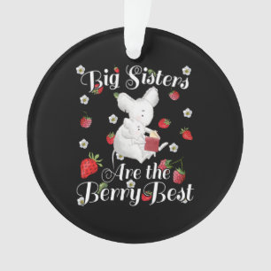 Big Sisters Berry Best - Mouse Strawberry Pub Ornament