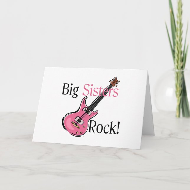 Big Sisters Rock Karte (Vorderseite)