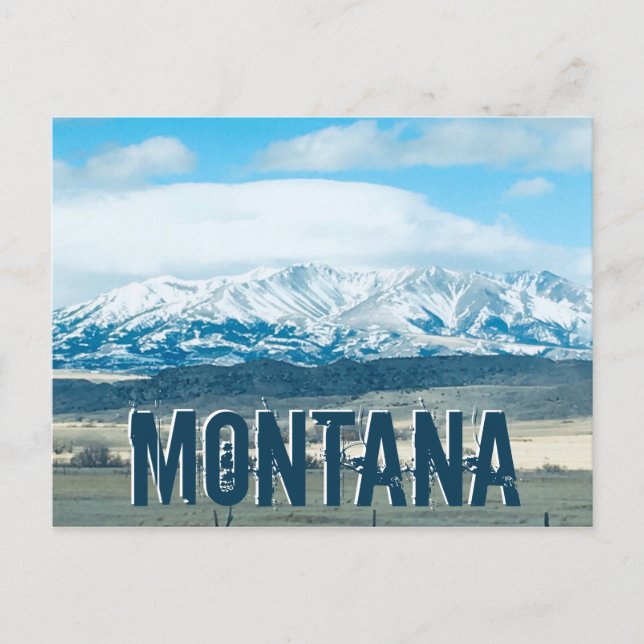 Big Sky Country Montana Mountains Postkarte (Vorderseite)
