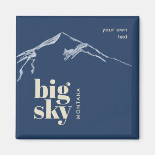 Big Sky Montana Berg Magnet