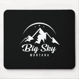 Big Sky Montana Ski Resort Snowboarden Mousepad