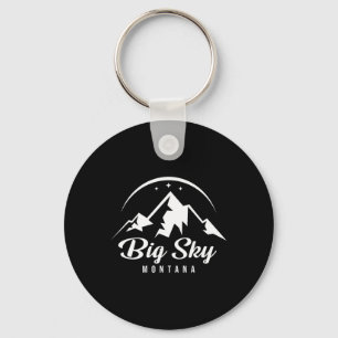 Big Sky Montana Ski Resort Snowboarden Schlüsselanhänger