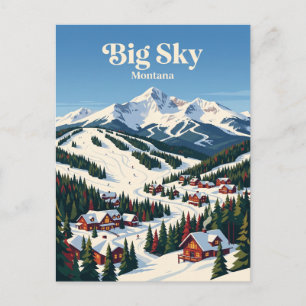Big Sky Montana, USA Postkarte