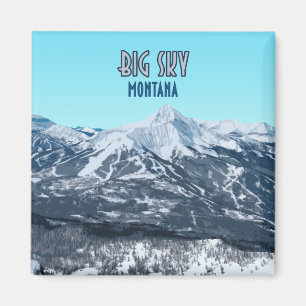 Big Sky Montana Vintag Magnet