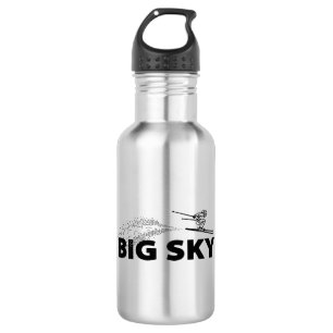 Big Sky Resort Montana Skispringer Edelstahlflasche