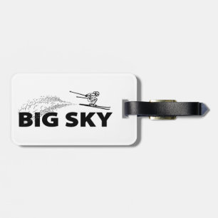 Big Sky Resort Montana Skispringer Gepäckanhänger