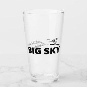 Big Sky Resort Montana Skispringer Glas