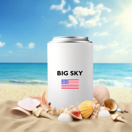 Big Sky USA American Flag Light Color Dosenkühler