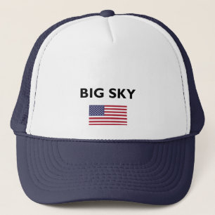 Big Sky USA American Flag Light Color Truckerkappe