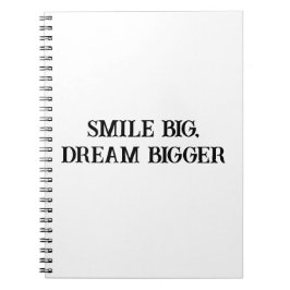 Big Smile & Dreams Notebook für Kinder Notizblock