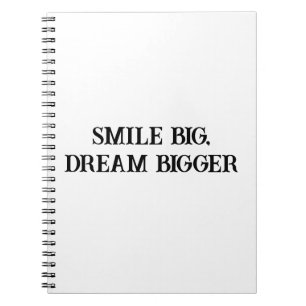 Big Smile & Dreams Notebook für Kinder Notizblock