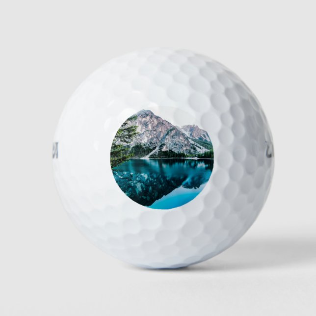 Big Snow Mountains Snowing Mountain Foto Golfball (Vorderseite)