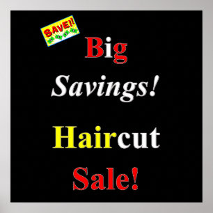 Big Spar Haircut Sale Poster Matte