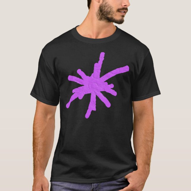 Big Spark - Lila Plakat T-Shirt (Vorderseite)
