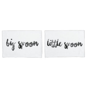 Big Spoon und Little Spoon Pair Pillowcases Kissenbezug