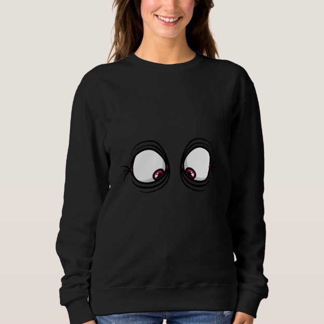 Big Squinting Eyes Grimace Sweatshirt (Vorderseite)