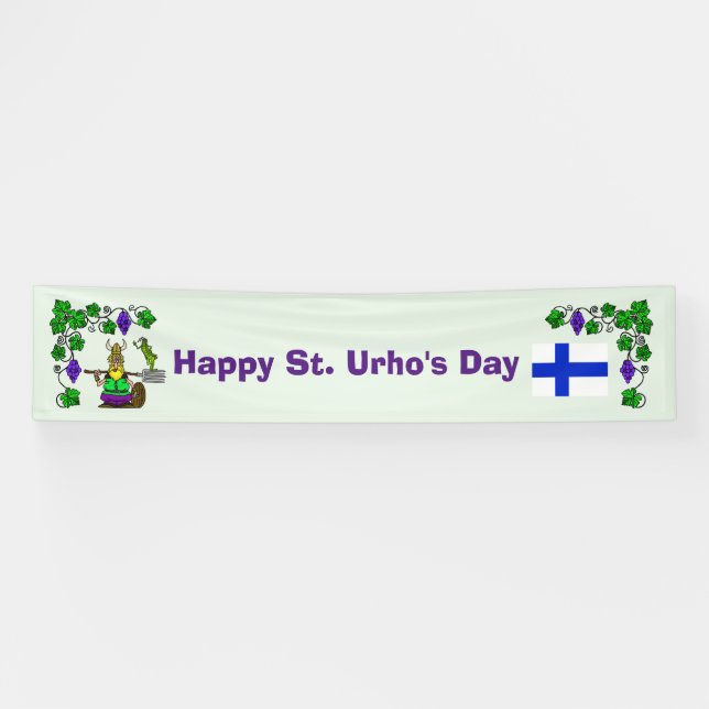 Big St. Urho's Day Party Banner Indoor oder Outdoo (Horizontal)
