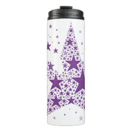 Big Star aus kleinen Sternen in Violet Lila Colo Thermosbecher