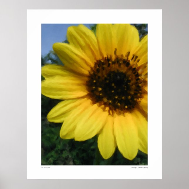Big Sunflower - 28,5 Zoll x 36 Zoll Poster (Vorne)