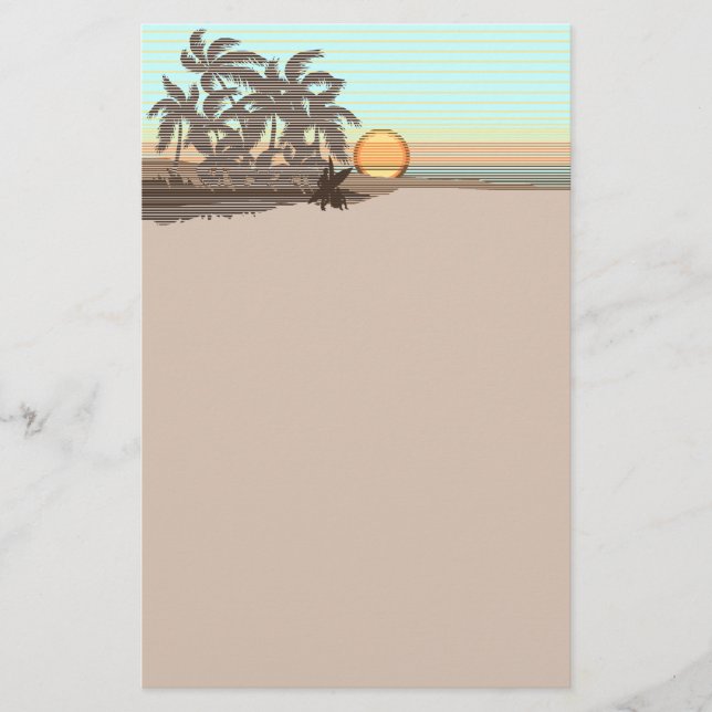 Big Sunset Hawaiian Stationary Briefpapier (Vorderseite)