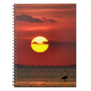 Big Sunset on Water Padre Journal Notebook Notizblock
