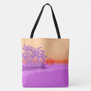 Big Sunset Strip Hawaiian Surfers Beach Bag Tasche