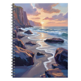Big Sur, California Coastal Art Painting Notizblock