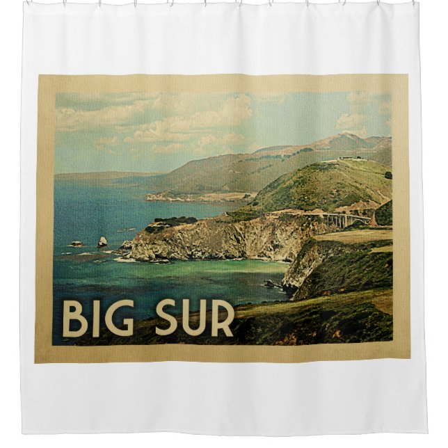 Big Sur California Duschvorhang (Vorderseite)