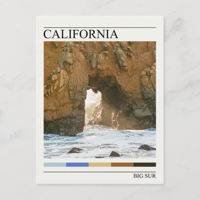 Big Sur California | Filmfotografie Postkarte (Vorderseite)