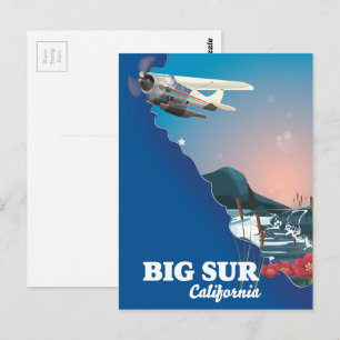 Big Sur California-Karte Postkarte