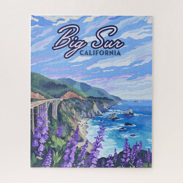 Big Sur California Küste Retro Westküste (Vertikal)