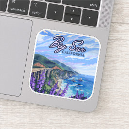 Big Sur California Küste Retro Westküste Aufkleber