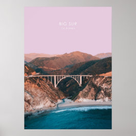 Big Sur, California Travel Artwork Poster